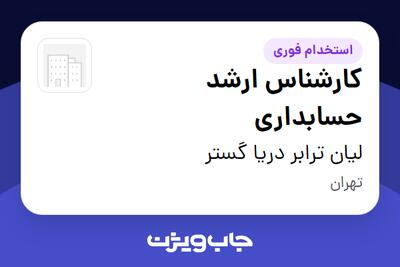 استخدام کارشناس ارشد حسابداری در لیان ترابر دریا گستر
