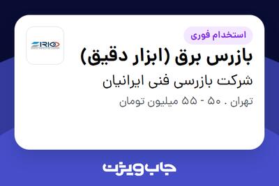 استخدام بازرس برق (ابزار دقیق) در شرکت بازرسی فنی ایرانیان