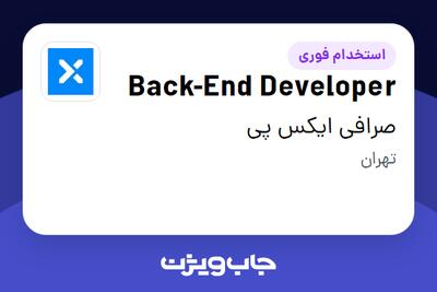 استخدام Back-End Developer در صرافی ایکس پی