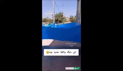 تصاویر باورنکردنی از یک سرقت در شیراز / بریدن کرکره مغازه زیر پوشش گونی!