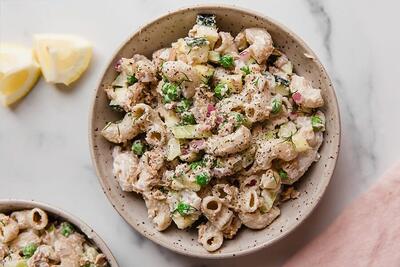 طرز تهیه سالاد ماکارانی مجلسی + فیلم - سبک ایده آل