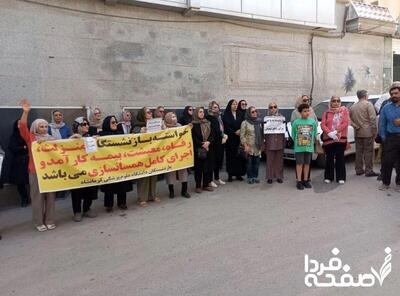 تجمع اعتراضی بازنشستگان در کرمانشاه | بازنشستگان در تجمع اعتراضی چه خواستند؟