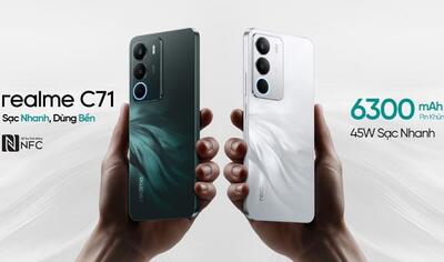 سلطان جدید اقتصادی‌ها؟ Realme C71 با باتری غول‌پیکر ۶۳۰۰ میلی‌آمپر ساعتی و شارژ ۴۵ واتی معرفی شد