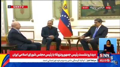 دیدار و نشست رئیس‌جمهور ونزوئلا با رئیس مجلس شورای اسلامی