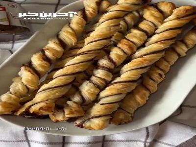 شیرینی فنری نوتلایی