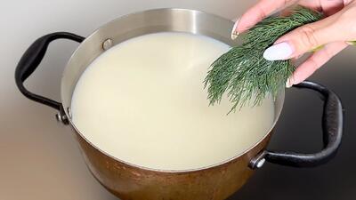 سبزی + شیر ! طرز تهیه پنیر سبزیجات سنتی برای صبحانه
