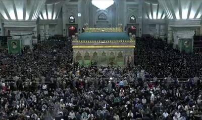 فیلم/ حال‌وهوای حرم امام خمینی(ره) پیش از حضور رهبر انقلاب