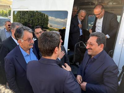 حضور وزیر صنعت، معدن و تجارت در سنندج