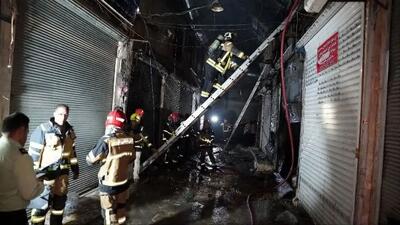 جزئیات آتش‌سوزی بازار قزوین قربانی نداشت