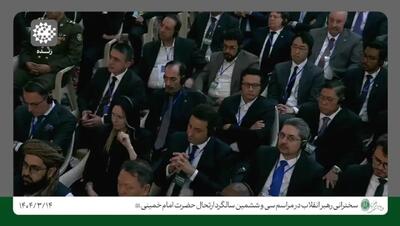 فیلم سخنان رهبر انقلاب در مراسم بزرگداشت امام(ره)