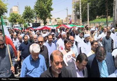عکس/ راهپیمایی مردمی سالگرد قیام ۱۵ خرداد پیشوا به روایت تصویر