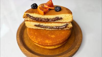 طرزتهیه پنکیک ساده و خوشمزه صبحانه/پنکیک شکلاتی!