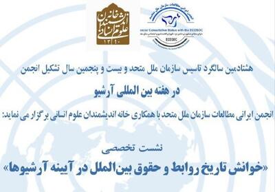 نشست «خوانش تاریخ روابط و حقوق بین‌الملل در آیینه آرشیوها»