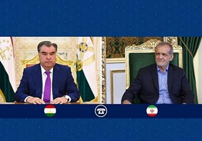 تاکید روسای جمهور ایران و تاجیکستان بر توسعه همکاری‌ها