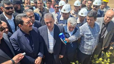 بازدید وزیر صمت از طرح توسعه کنسانتره آهن صبانور در قروه