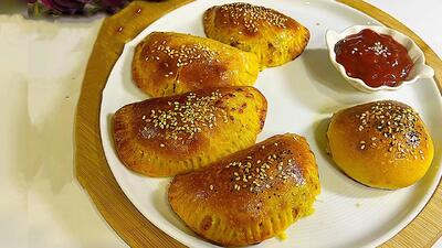 پیراشکی گوشت و قارچ با خمیر همه کاره و جادویی