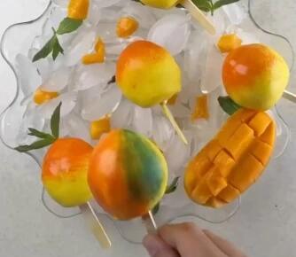بستنی سه بعدی انبه رو خودتون درست کنید جای اینکه فیکشو بخرید!