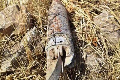 کشف گلوله توپ جنگی در سرپل‌ذهاب