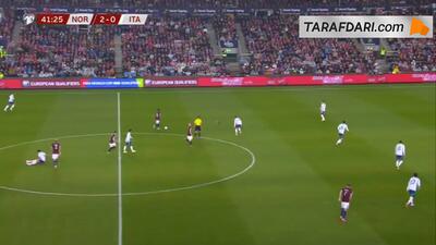 گل ارلینگ هالند به ایتالیا (نروژ 3-0 ایتالیا) - پارس فوتبال