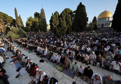 حضور 80 هزار نفر در نماز عید قربان در مسجد الاقصی - تسنیم