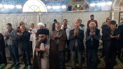 اقامه نماز عید سعید قربان در روستای گلیرد + فیلم
