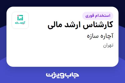استخدام کارشناس ارشد مالی در آچاره سازه