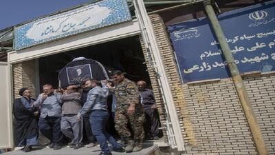 پیکر آیت‌الله حجتی در کرمانشاه تشییع شد