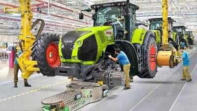 مراحل طراحی، تولید و مونتاژ تراکتورهای قدرتمند Axion در فرانسه (فیلم)