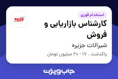 استخدام کارشناس بازاریابی و فروش در شیرالات جزیره