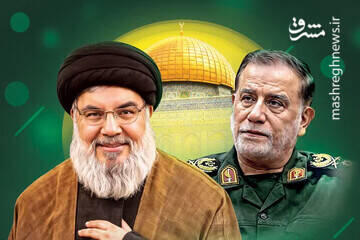 عکس/ چفیه اهدایی شهید نیلفروشان به شهید نصرالله