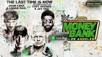 خلاصه بازی کودی رودز و جی اوسو مقابل جان سینا و لوگان پال در رویداد WWE مانی این د بنک 2025 - پارس فوتبال