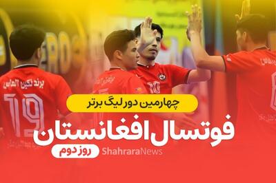 نتیجه دیدار‌های روز دوم از هفته اول چهارمین لیگ برتر فوتسال افغانستان
