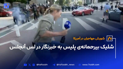 شورش مهاجران در آمریکا؛ شلیک بیرحمانه‌ی پلیس به خبرنگار در لس آنجلس