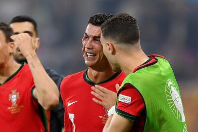 اشک‌های شادی رونالدو پس از قهرمانی پرتغال در لیگ ملت‌های اروپا (فیلم)