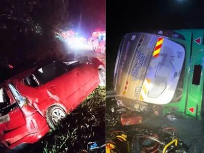 حادثه بزرگراه در مالزی ۱۵ کشته و ۳۳ مجروح برجای گذاشت
