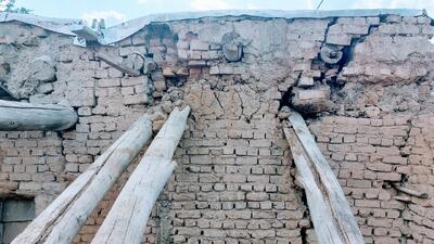 فیلم | آسیب‌دیدگی ۴ خانه روستای «سعیدآباد» گلپایگان به‌دلیل فرونشست