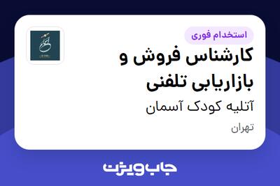 استخدام کارشناس فروش و بازاریابی تلفنی - خانم در آتلیه کودک آسمان