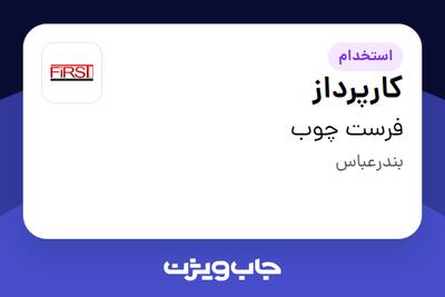 استخدام کارپرداز - آقا در فرست چوب