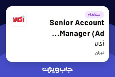 استخدام Senior Account Manager (Ad Services) در اُکالا