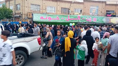 مشارکت ۱۱۰ موکب پذیرای در مهمانی کیلومتری رهروان غدیر زنجان