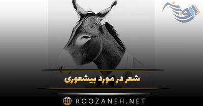 شعر در مورد بیشعوری (اشعار کوتاه درباره شخصیت و شعور)