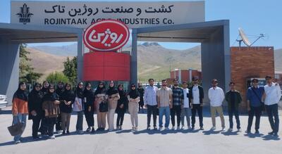 دانشجویان کرمانشاه از کارخانه روژین تاک و نیروگاه برق بیستون بازدید کردند