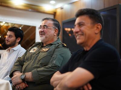 عکس: حضور فرمانده نیروی هوایی ارتش در اردوی تیم ملی