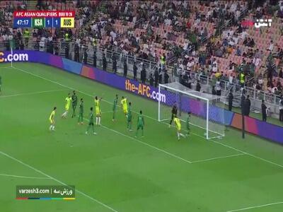 گل دوم استرالیا به عربستان توسط دوک در دقیقه ۴۸