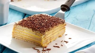 کوچیک و بزرگ عاشق این دسر تابستونی میشن ! | طرز تهیه دسر با بیسکویت پتی بور و خامه !