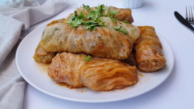 طرز تهیه دلمه کلم پیچ غذای سنتی تبریزی