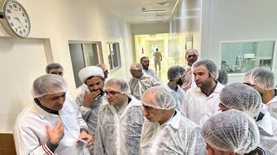 بازدید اعضای کمیسیون اقتصادی مجلس از یک شرکت داروسازی در تبریز