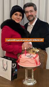 قاب عاشقانه بازیگر یوسف پیامبر در کنار همسرش | اقتصاد24