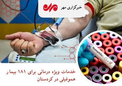 اینفوگرافیک| ارائه خدمات ویژه درمانی به ۱۸۱ بیمار هموفیلی در کردستان