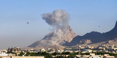 تصویر منتشر شده از حمله دقایقی قبل رژیم اسرائیل به کرمانشاه + عکس